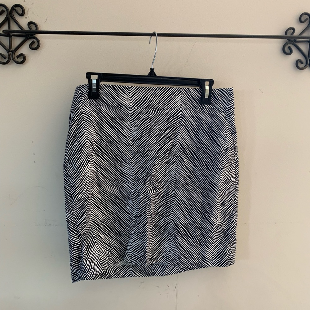 Zebra print skirt